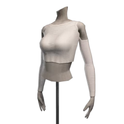 Foal Cut Out Crop Top - White