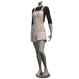 Foal Monochrome Denim Pinafore