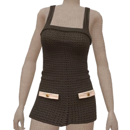 Foal Knit Black Mini Dress