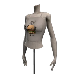 Best Friends Crop Top - Burger