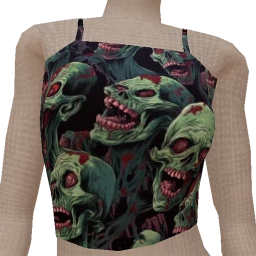 Cosmos Zombie Crop Top