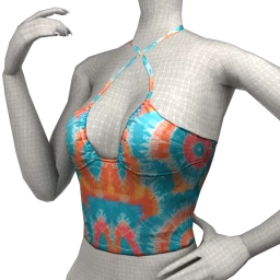 Foal Tie-Dye Halterneck Cropped Top