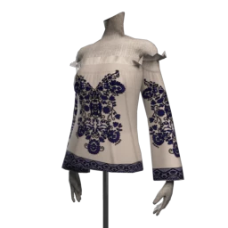 Foal Meandering River Bardot Top