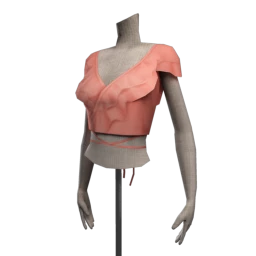 Foal Frilled Rose Wrap Top 