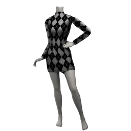 Foal Raven Argyle Dress