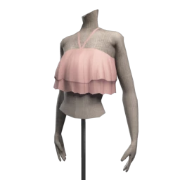 Foal Ruffled Crop Top - Pink