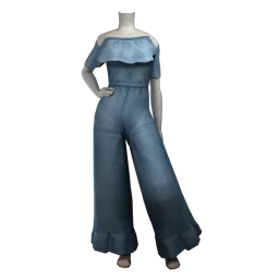 Foal Summer Frills Denim Jumpsuit