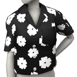 Foal Monochrome Flower Shirt