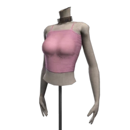 Foal Top with Black Beaded Choker - Pink