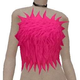 Cloud Nine Loud Fur Cropped Top