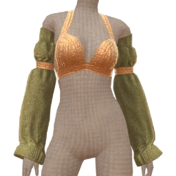 Foal Golden Luxe Shimmer Bralette With Sleeves