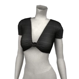 Foal Tied-Up Rib-Knit Crop Top