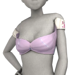 Cloud Nine Deconstructed Denim Off-Shoulder Top