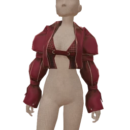 Front Row Burgundy Plaid Jacket