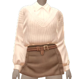 Front Row Collegiate Cream Outfit