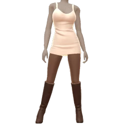 Front Row First Frost Slip Dress And Knee High Boots