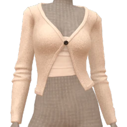 Front Row Cream Layered Cardigan