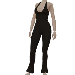 Front Row Sculpting Black Jumpsuit