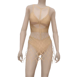 Front Row Beach Netted Outfit