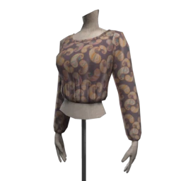 Calla Chiffon Paisley Top