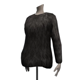 Front Row Faux Fur Jacket - Black