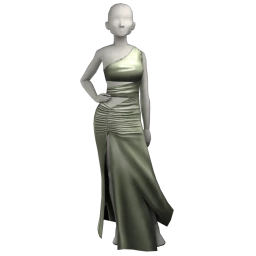 Front Row Sign A Check Evening Dress