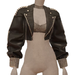 Front Row Blackened Flame Leather Jacket