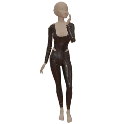 Front Row All Through The Night Catsuit (Black)