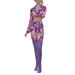 Front Row Splash Of Purple Outfit