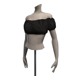 Front Row Flower Child Bandeux Top - Black