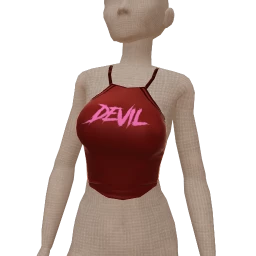Cloud Nine Red Devil Crop Top