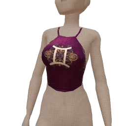 Palermo Gemini Shimmer Purple Crop Top