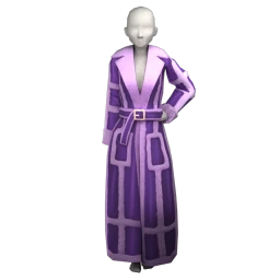 Front Row Shearling Luxury Coat (Lavender)