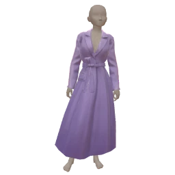 Front Row Chic Lavender Longline Coat