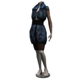 Front Row Shadow Faux Fur Coat