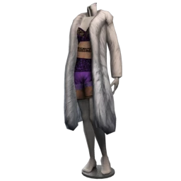 Front Row Arctic Faux Fur Coat