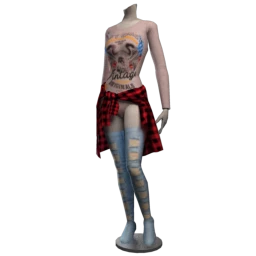 Front Row Baddest Babe Outfit with Boots