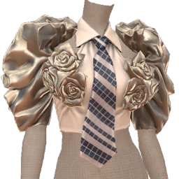 Front Row Flutter Fold Cropped Shirt