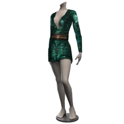 Emerald Sequined Dress