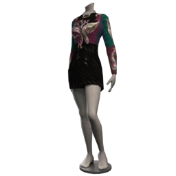 Paisley Embroidered Sequin Dress