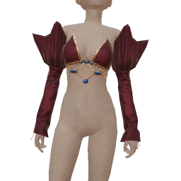 Front Row Radiant Sapphire Crop Top