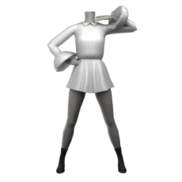 Front Row Paperwhite Dress