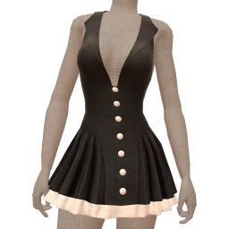 Front Row Casual Twist Black Fitted Mini Dress