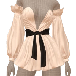 Front Row Work Balance Floaty White Chiffon Dress