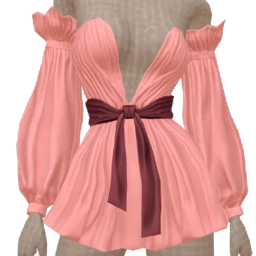 La Haute Couture Floaty Pink Chiffon Dress