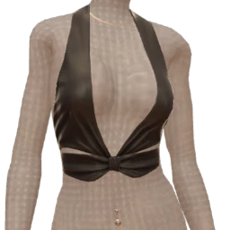 Front Row Chill Vibes Black Leather Waistcoat