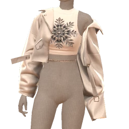 Ikon Elite Icy Glittering Snowflake Leather Jacket