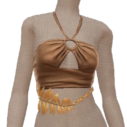 Front Row Golden Vines Crop Top