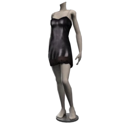 Front Row Rebel Leather Slip Dress