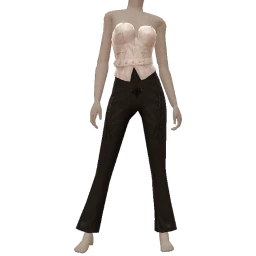 Front Row Obsidian Orchid Leather Goddess Outfit